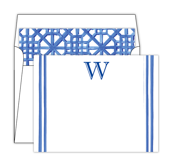 Lattice Monogram Stationery