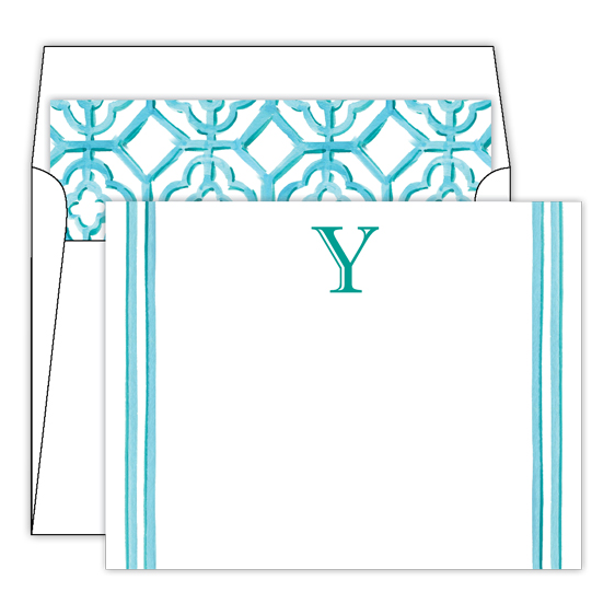Lattice Monogram Stationery