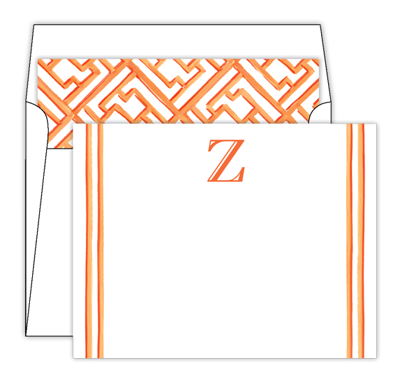 Lattice Monogram Stationery