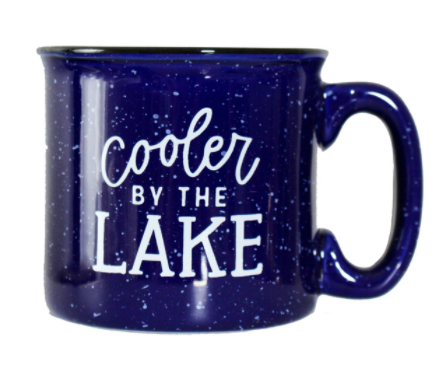Cooler by the Lake Campfire Mug - Cobalt