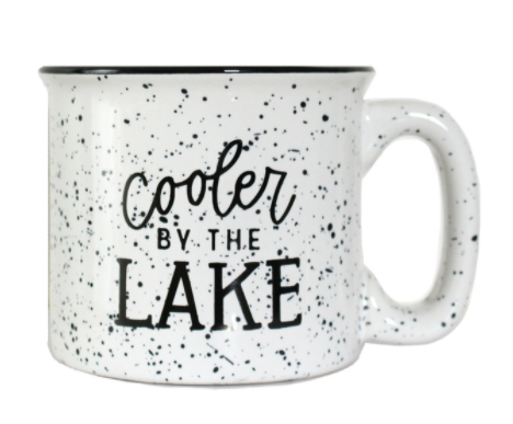 Cooler by the Lake Campfire Mug - White