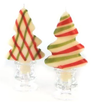 Christmas Tree Candles Set of Two