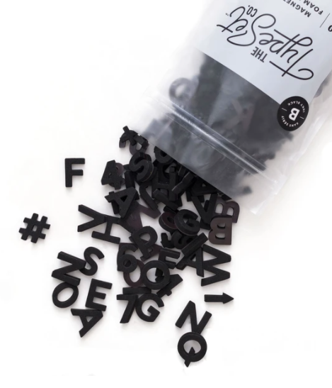 Soft Magnetic 1" Sans Serif Letters