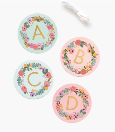 Garden Party Letter Garland