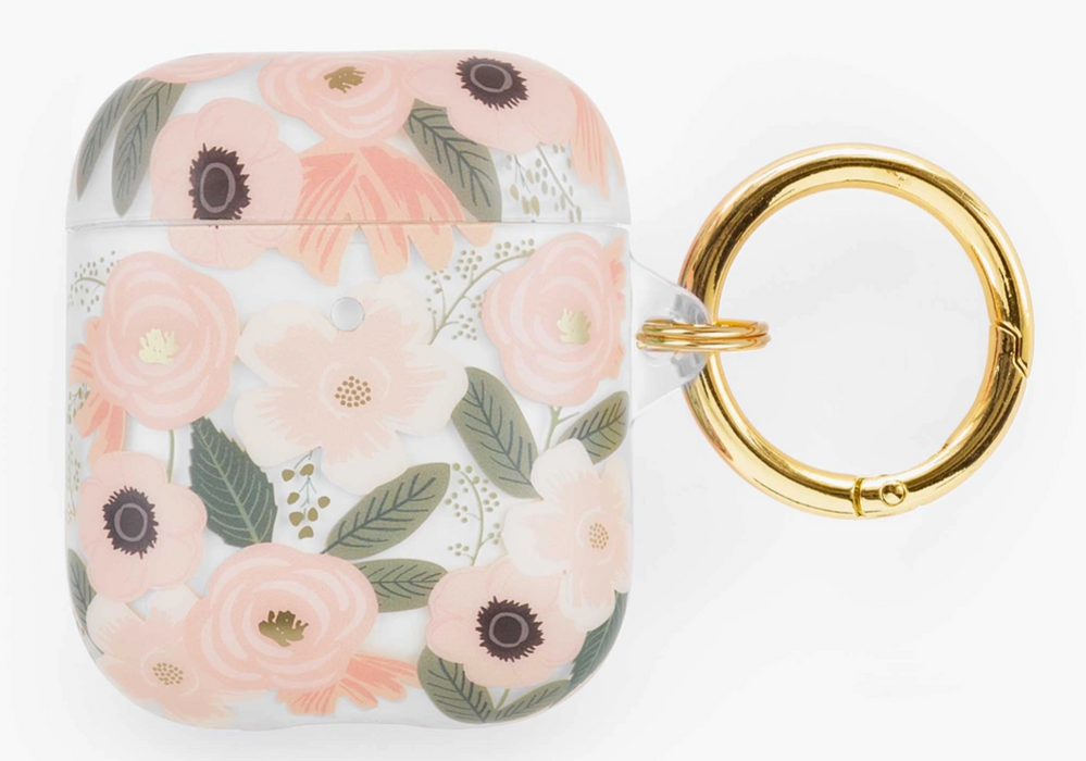 Clear Wildflowers Airpod Case