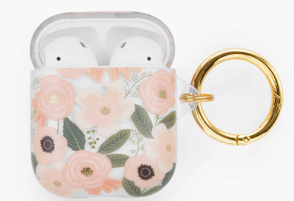 Clear Wildflowers Airpod Case