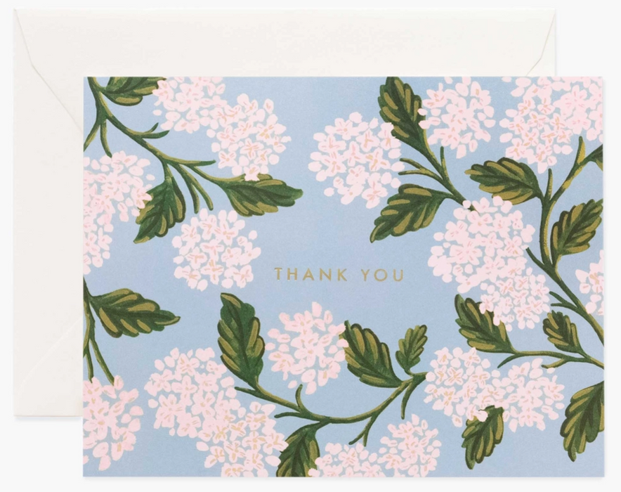 Hydrangea Thank You Card