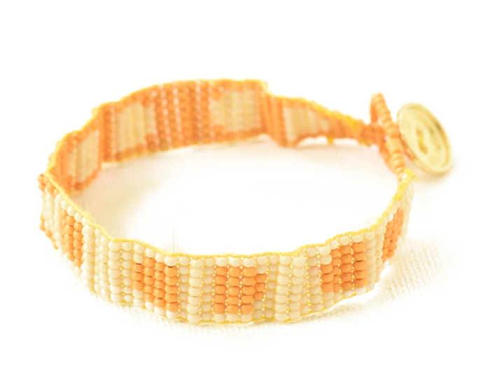 Thin Luxe Bracelet | Yellow & Ivory