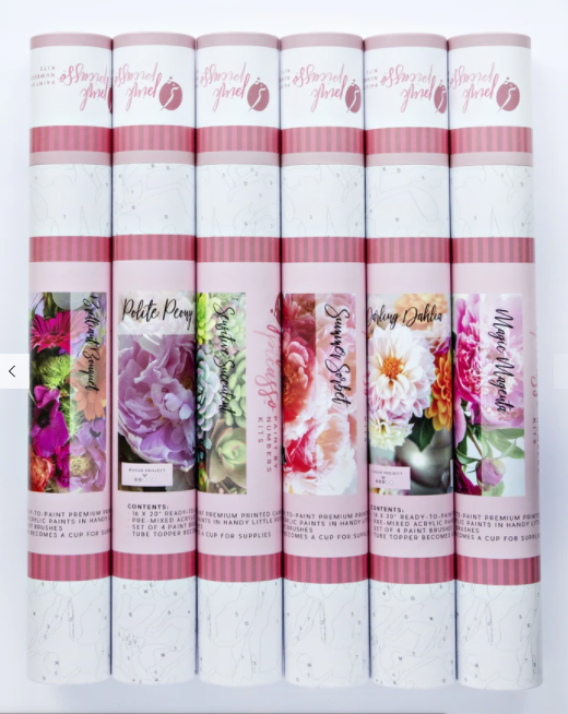 Darling Dahlia Paint by Numbers Kit