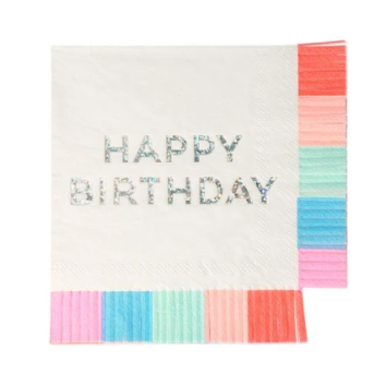 Birthday Fringe Small Napkins