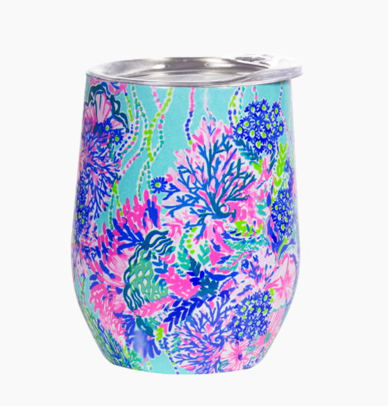 Lilly Insulated Stemless Tumbler - Beach You To It