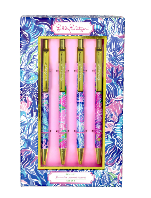 Lilly Pen Set - Coral
