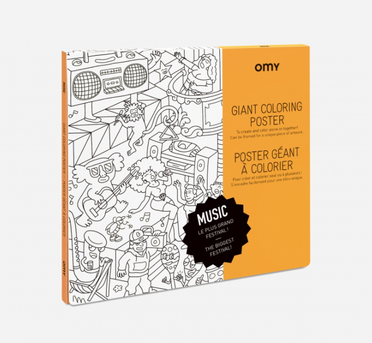 Giant Coloring Poster  Music – Lovely Paperie & Gifts