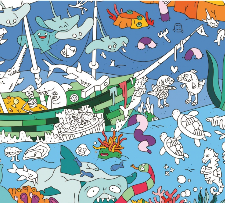 Giant Coloring Poster | Ocean