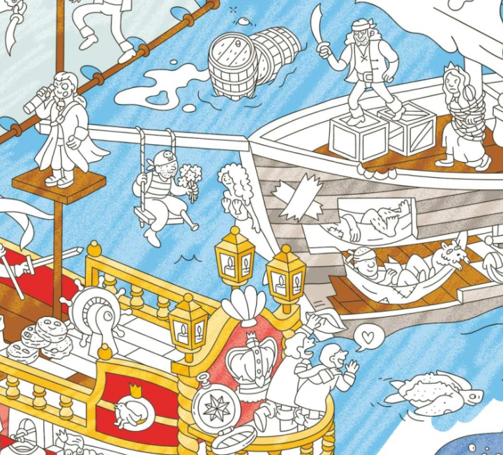 Giant Coloring Poster | Pirates