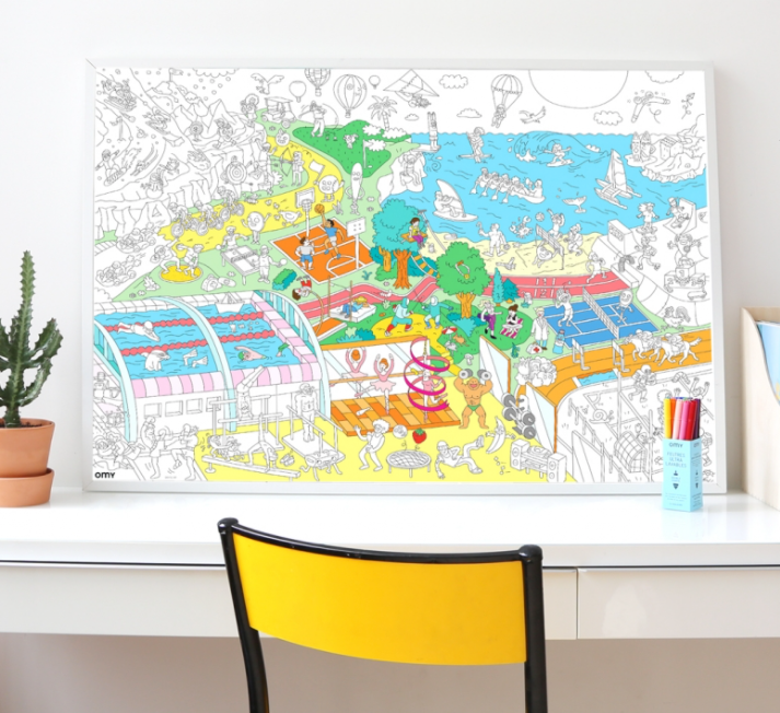 Giant Coloring Poster | Sports