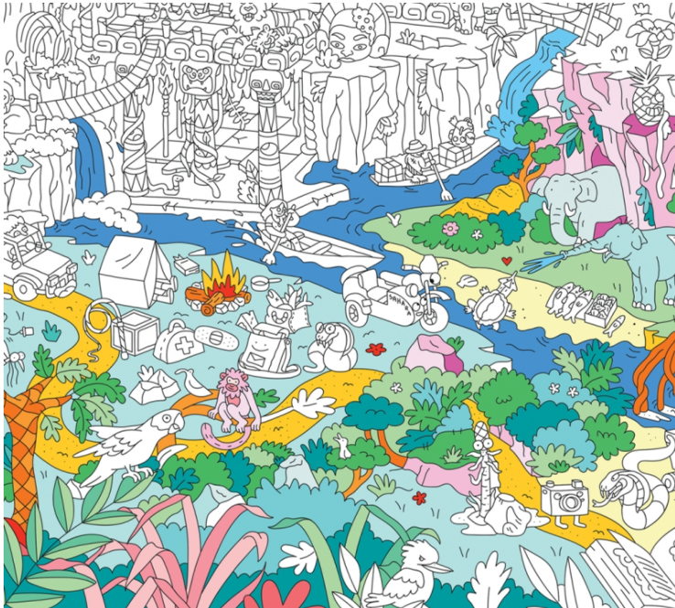 Giant Coloring Poster | Jungle