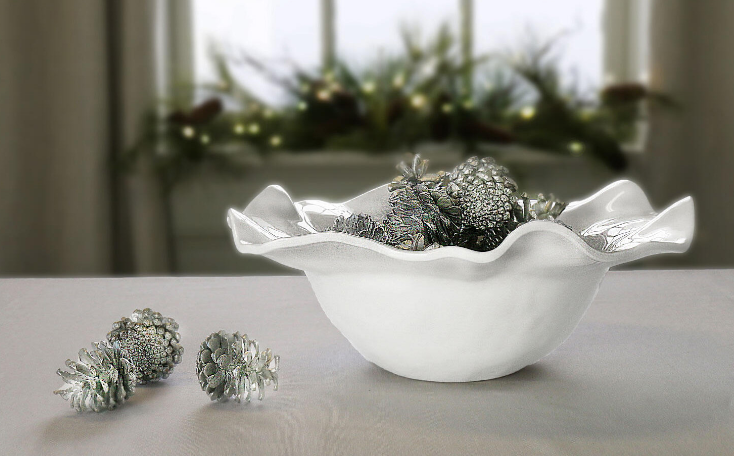 MEL 2407 Lg Bowl White