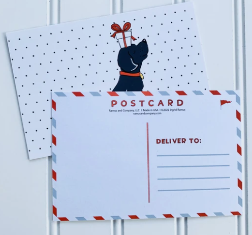 Black Lab Postcard Set