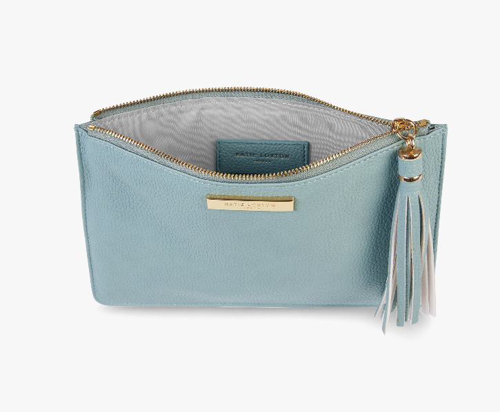 Tassel Pouch - Pale Blue