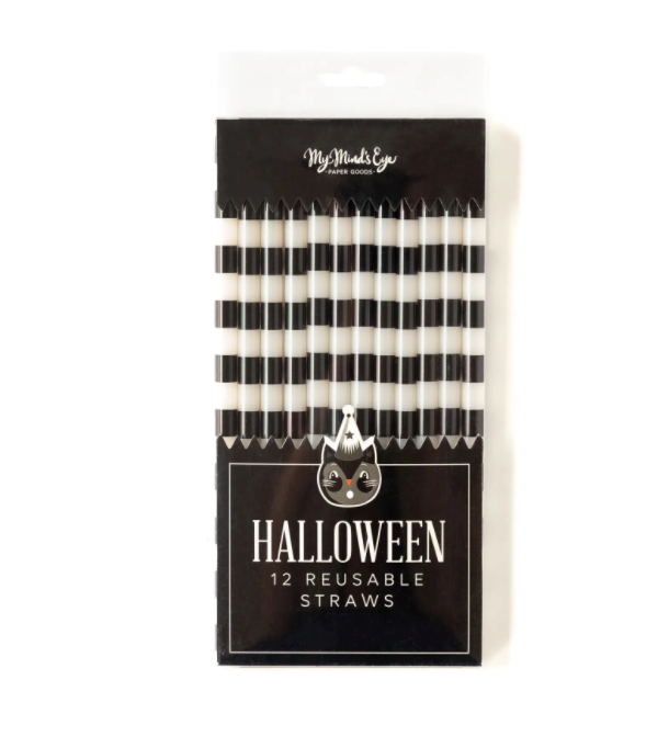 Halloween Reusable Straws