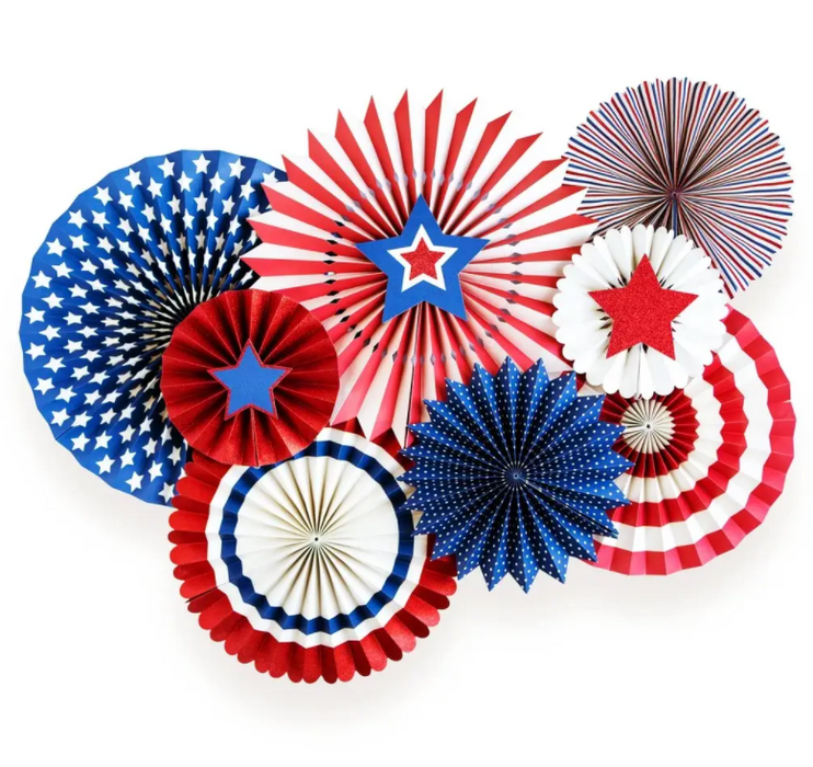 Star & Stripes Party Fans