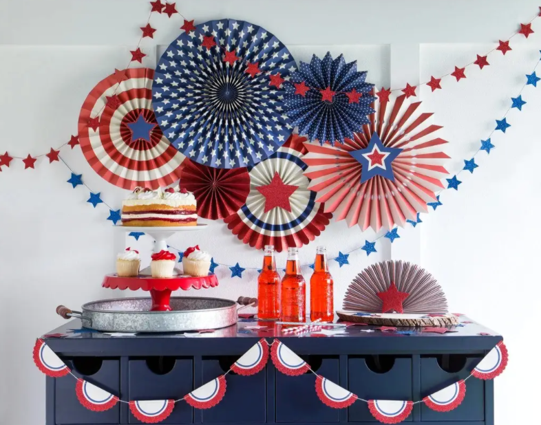 Star & Stripes Party Fans