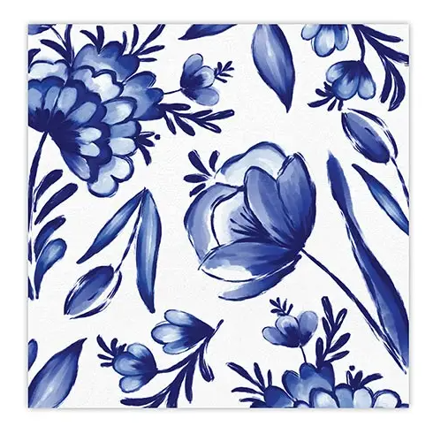 Blue Floral Napkins