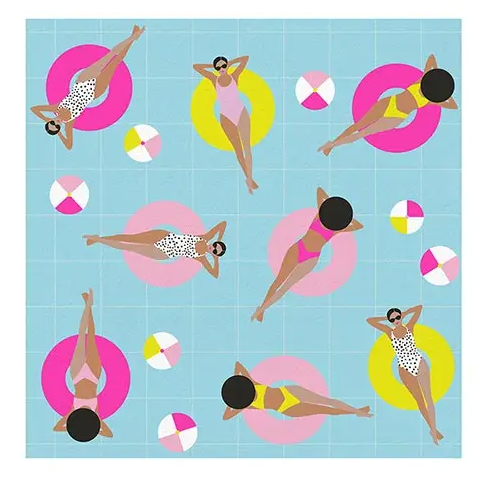 Pool Girls Napkins