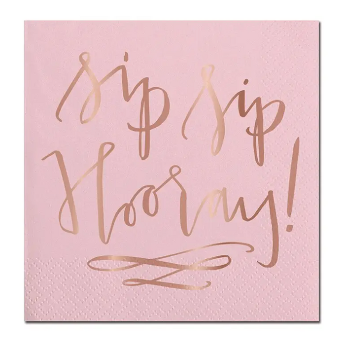 Sip Sip Hooray Cocktail Napkins