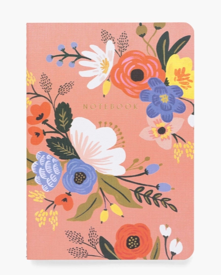 Lively Floral Notebooks Set of 3