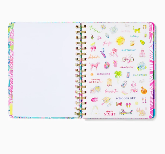 Lilly 17 Month Large 2021-22 Agenda - Cabana Cocktail