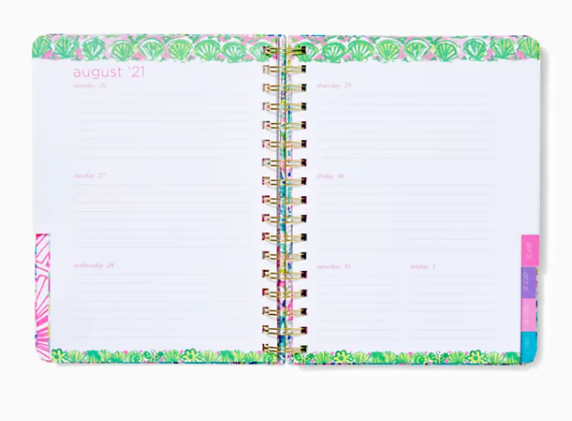 Lilly 17 Month Large 2021-22 Agenda - Cabana Cocktail