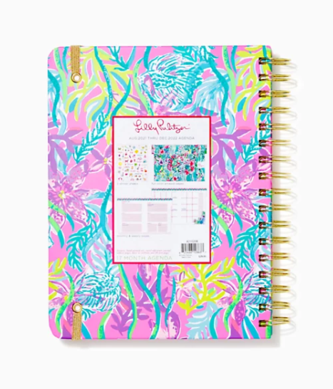 Lilly 17 Month Large 2021-22 Agenda -Party All the Tide
