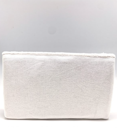 White Beaded Wifey Clutch