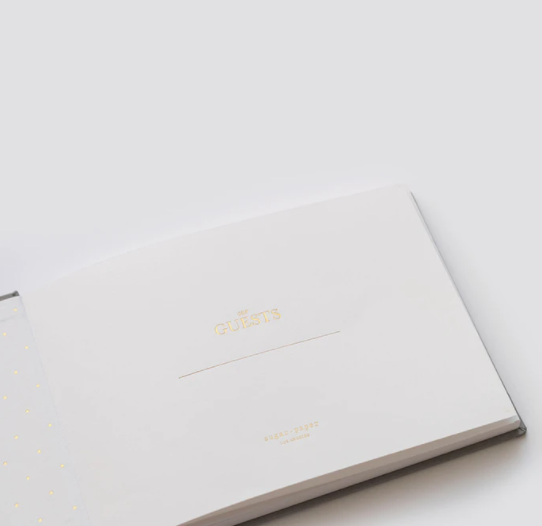 Grey Guest Book