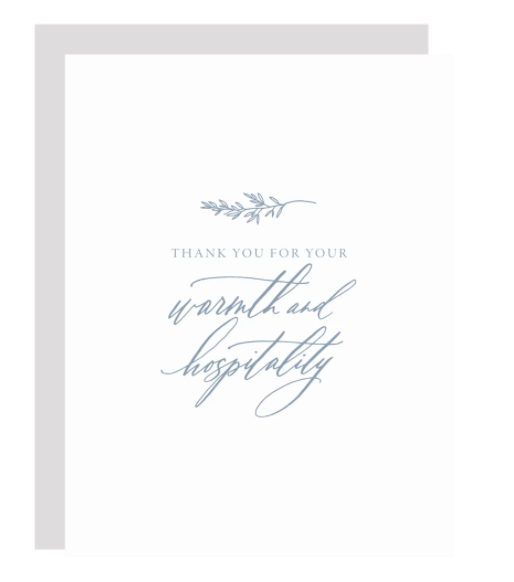 Warmth and Hospitality Card
