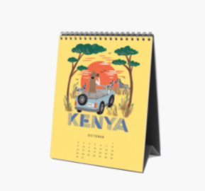 2022 Explore the World Desk Calendar
