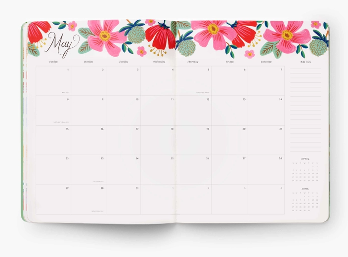 2022 Monthly Planner - Dovecote