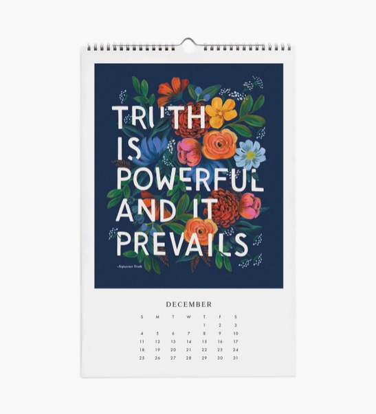 2022 Inspirational Quotes Wall Calendar