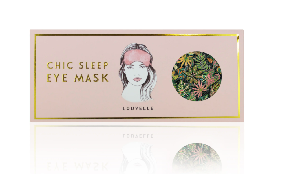 Chloe Eye Mask - Tropical Leaves