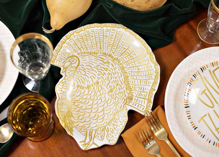 Feathered Turkey Platter