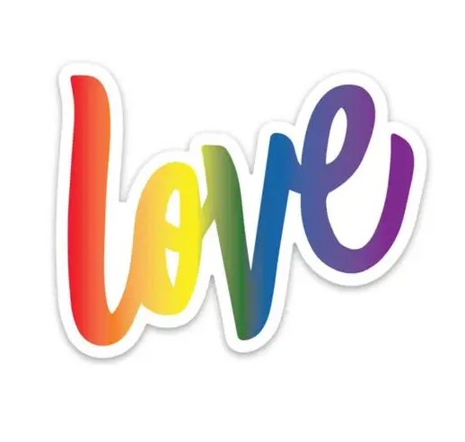 Love Rainbow Sticker