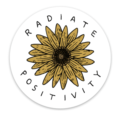 Radiate Positivity Sticker
