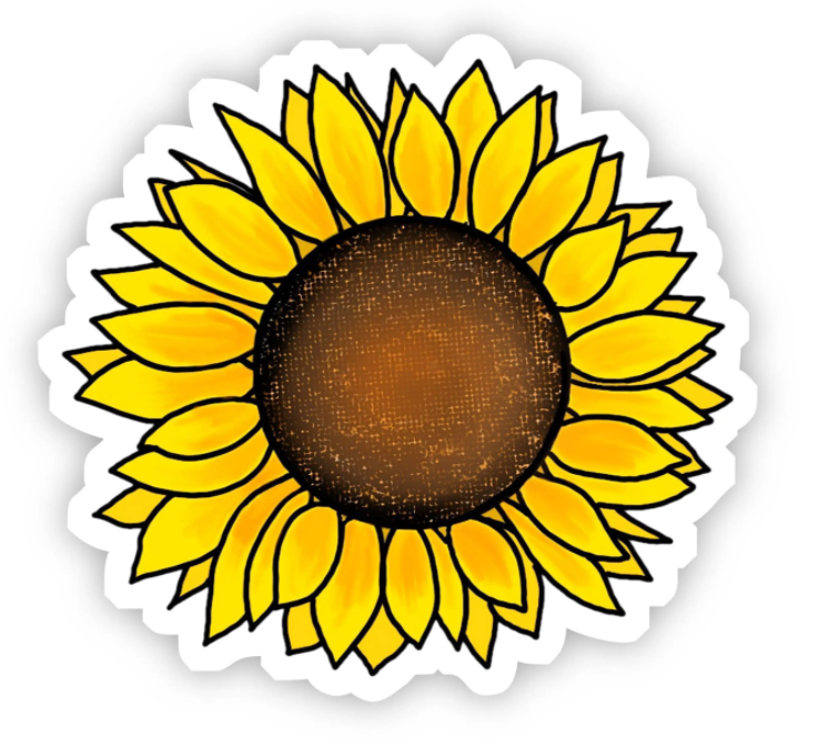 Cute Sunflower Yellow Sticker