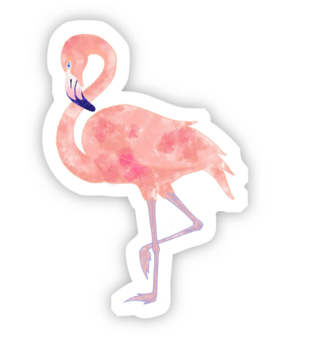 Flamingo Watercolor Sticker