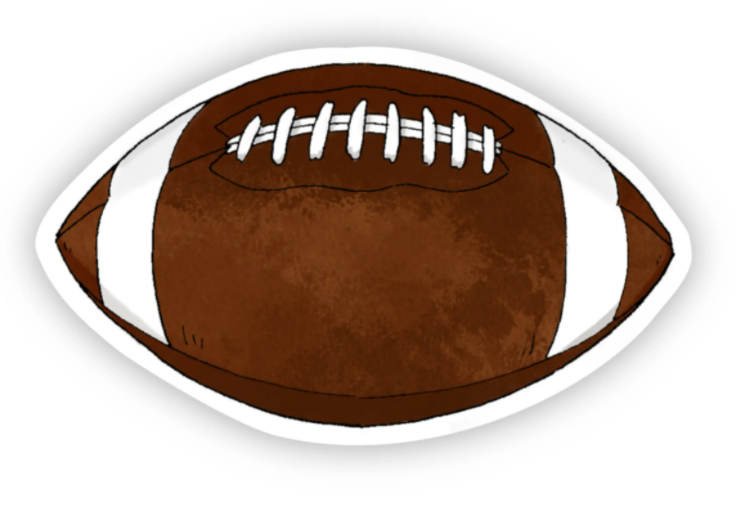 Football Fall Sticker