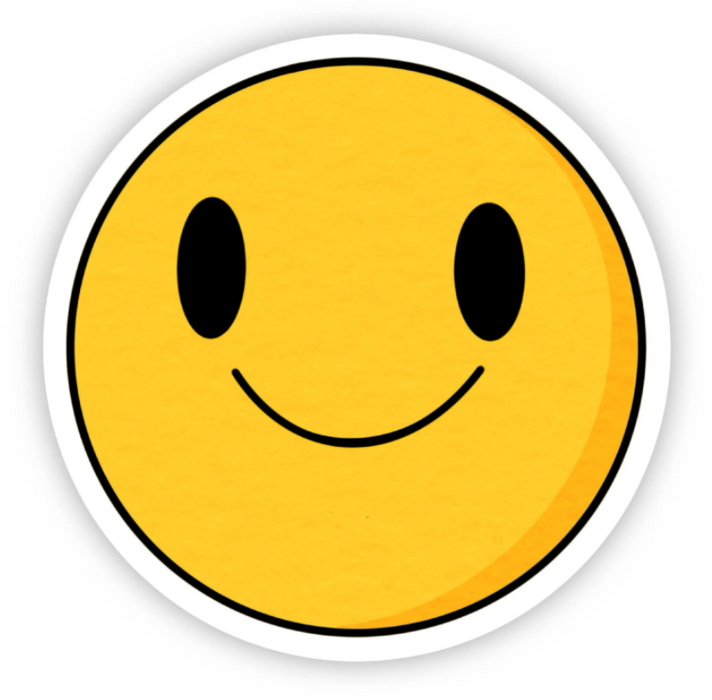 Smiley Face Moodi Sticker