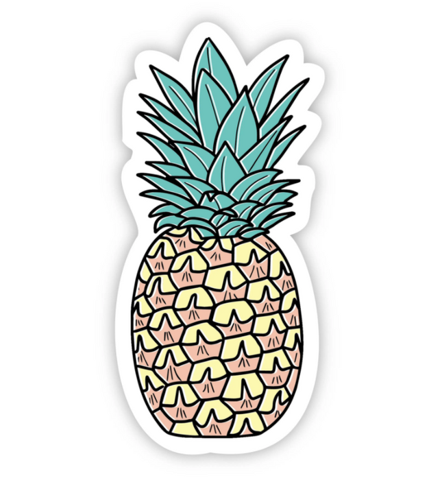 Pineapple Multicolor Sticker