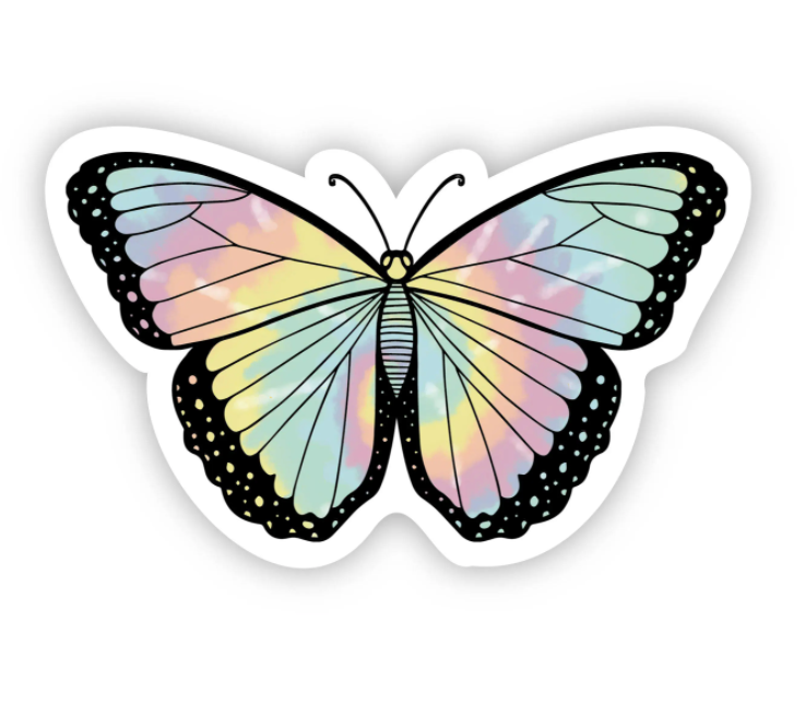 Butterfly Tie Dye Sticker